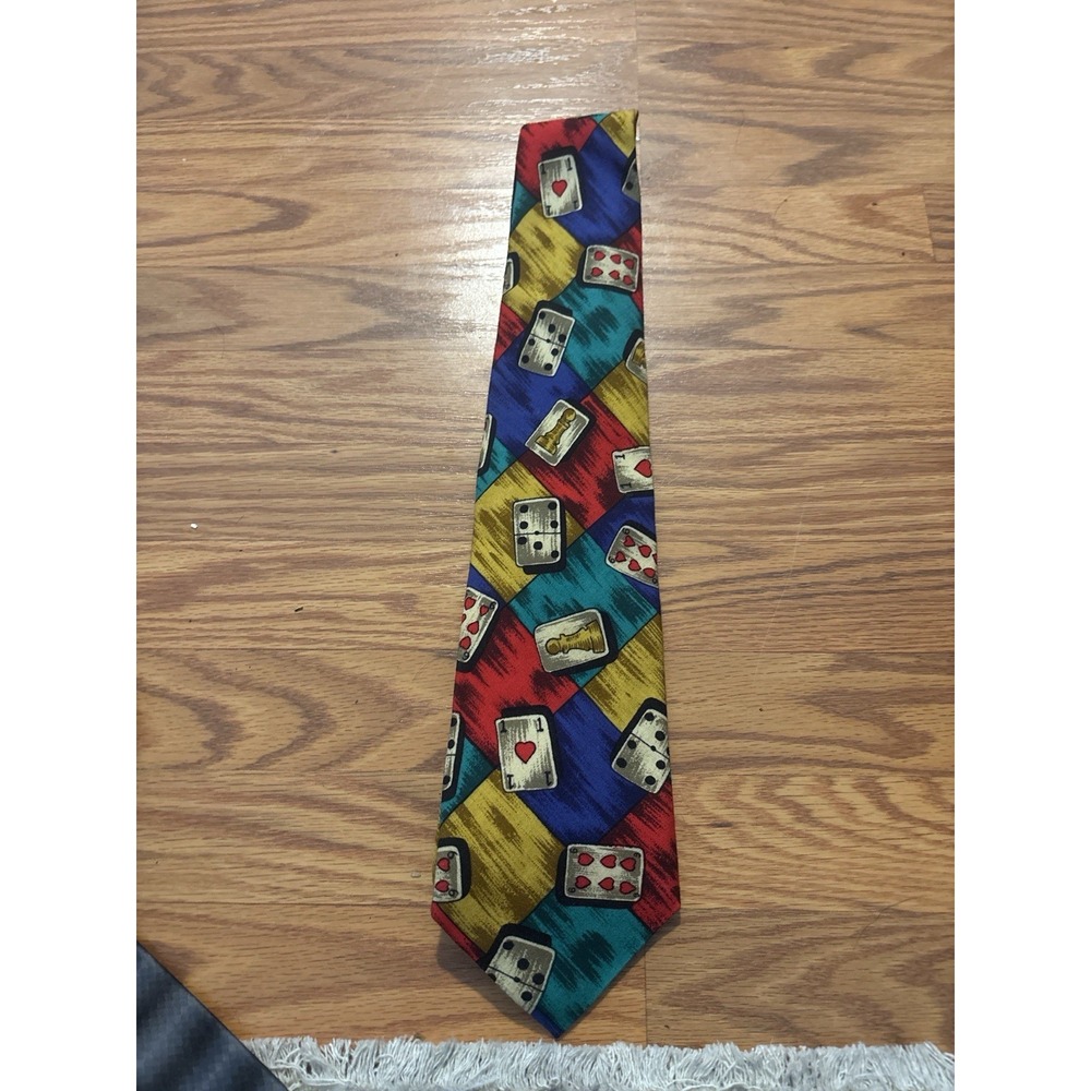 Casino Gambling Tie Cards Domino Chess Attitudes USA Novelty 90s